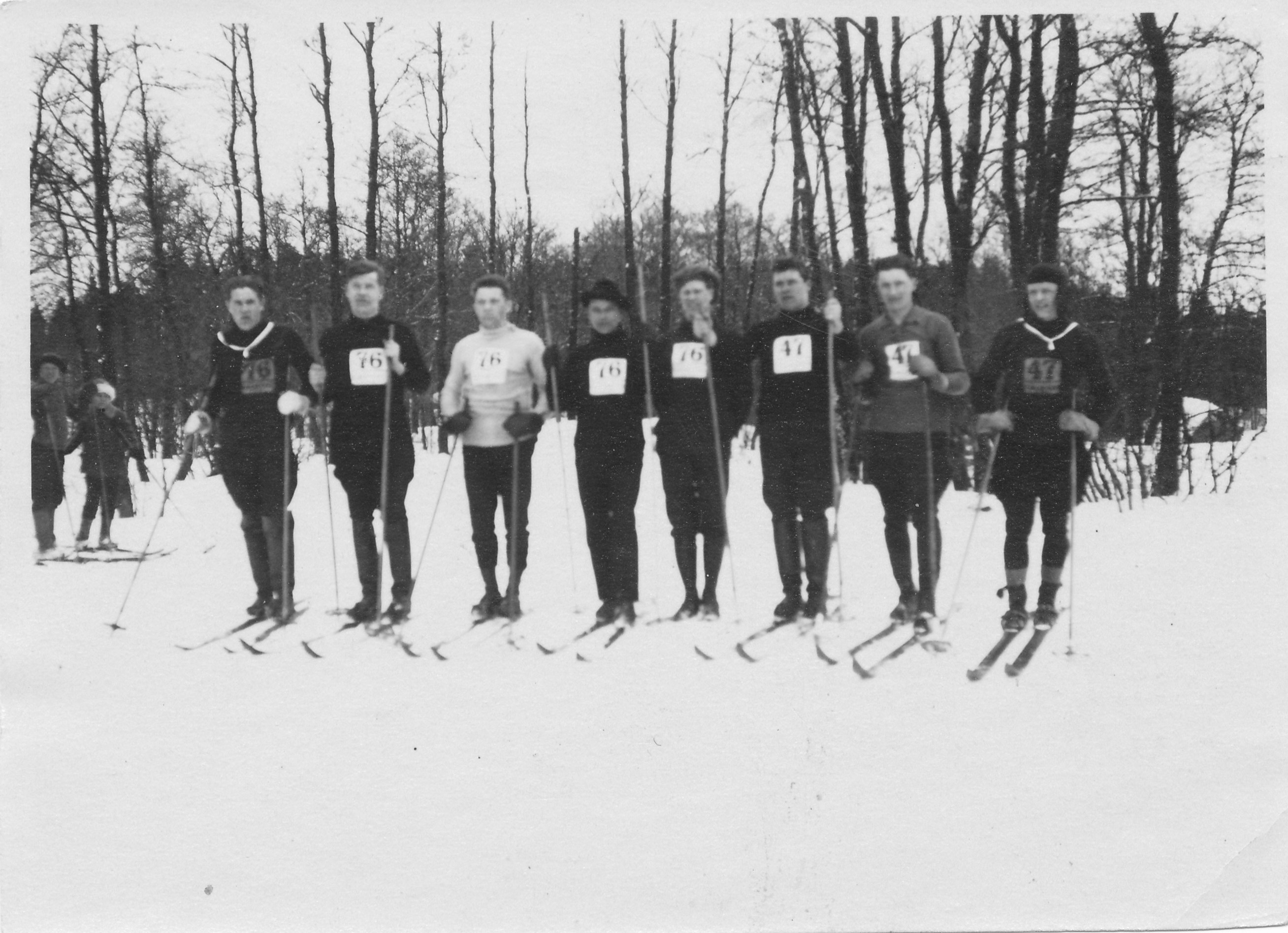 Kuva: Hiihtokilpailut Porissa 1900-luvun alkupuolella
